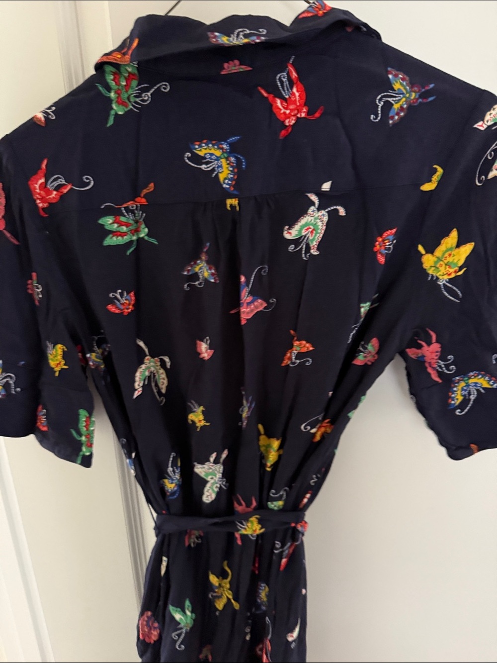 Maeve by Anthropologie Women’s Flutterby Dress Navy XS - Picture 8 of 8